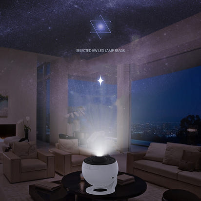 GalaxyGlow 360° Star Projector Lamp