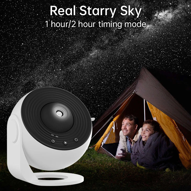 GalaxyGlow 360° Star Projector Lamp
