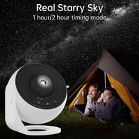 GalaxyGlow 360° Star Projector Lamp