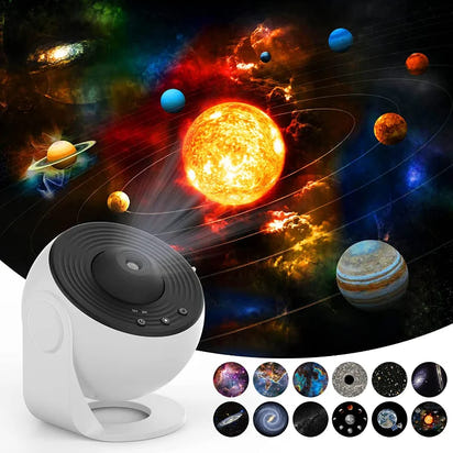 GalaxyGlow 360° Star Projector Lamp