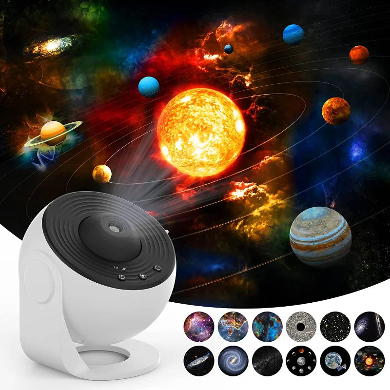 GalaxyGlow 360° Star Projector Lamp
