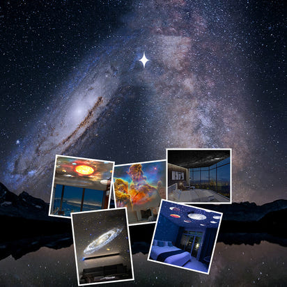 GalaxyGlow 360° Star Projector Lamp