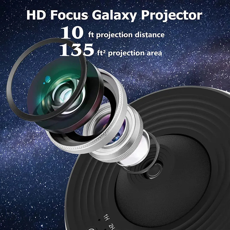 GalaxyGlow 360° Star Projector Lamp