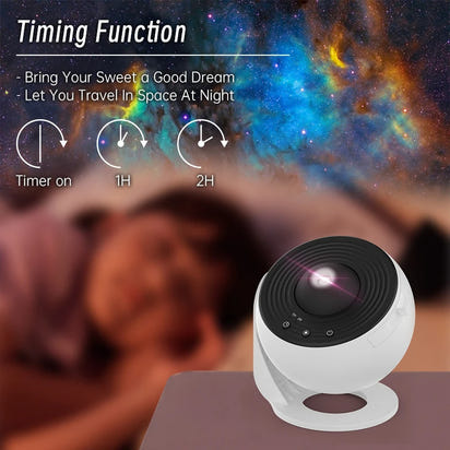 GalaxyGlow 360° Star Projector Lamp