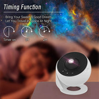 GalaxyGlow 360° Star Projector Lamp